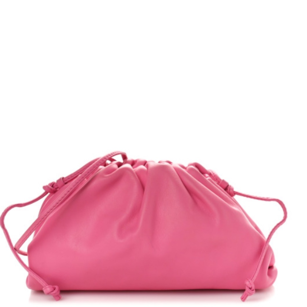Pink  Bottega Butter Calfskin The Mini Pouch